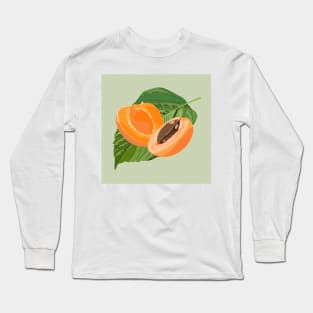 Apricot Summer Fruit Long Sleeve T-Shirt